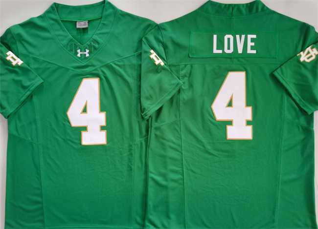 Men's Notre Dame Fighting Irish #4 Jeremiyah Love Green 2024 F.U.S.E. Limited Stitched Jersey,We sell and wholesale Men's Notre Dame Fighting Irish #4 Jeremiyah Love Green 2024 F.U.S.E. Limited Stitched Jersey on line form chian!